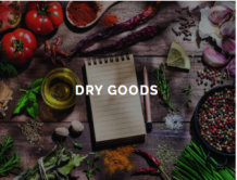  product range of PFD: Dry goods